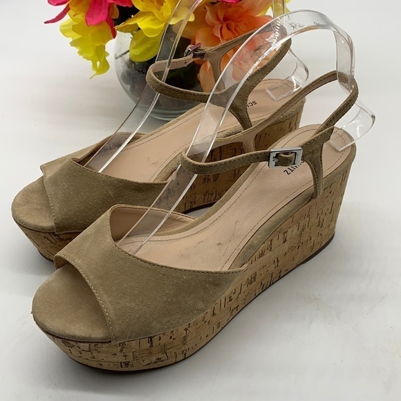 Schultz Tan Platform Wedge Sz 8 - sold at Anthropologie. MCW0668A - Picture 1 of 10